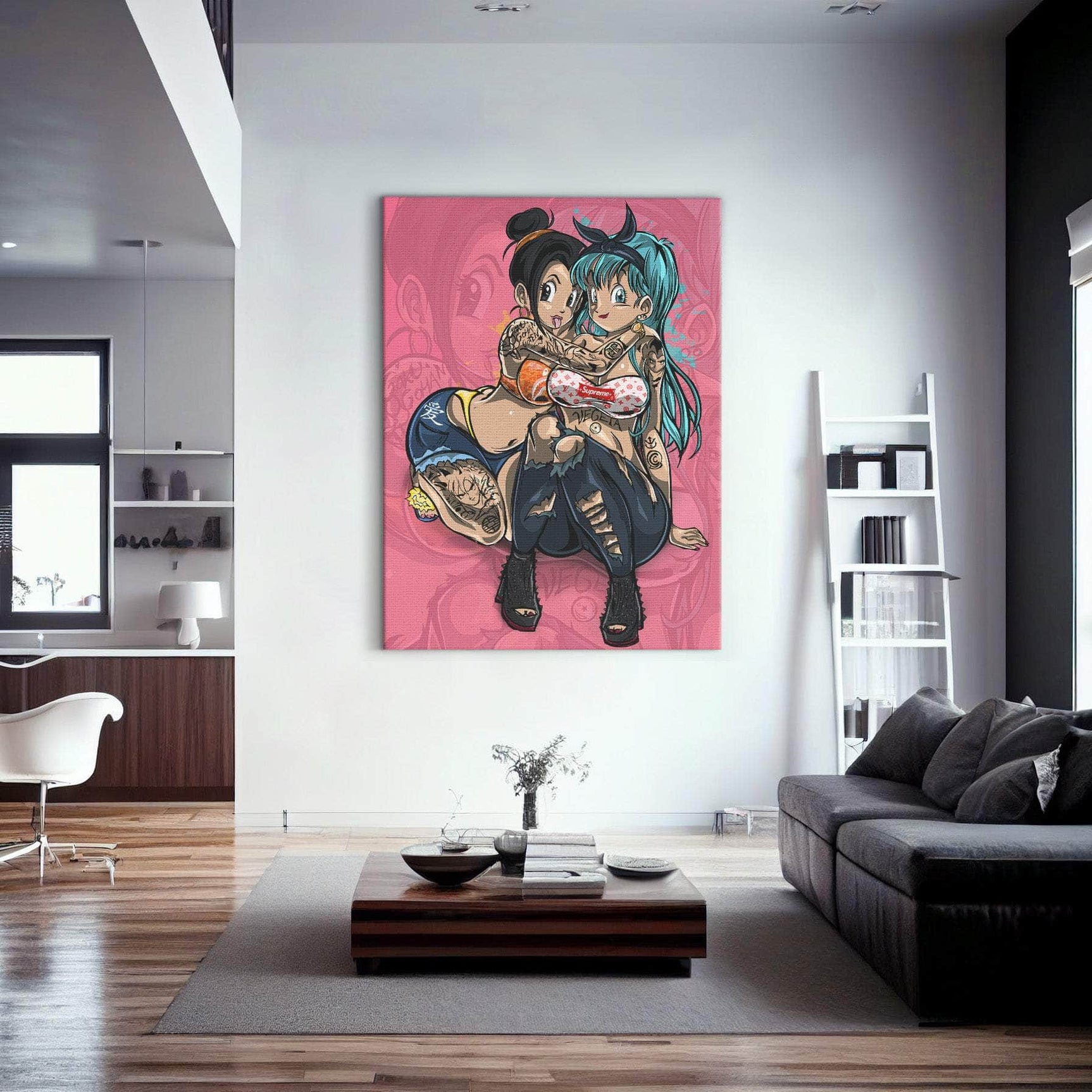 Bulma X Chichi Wall Art