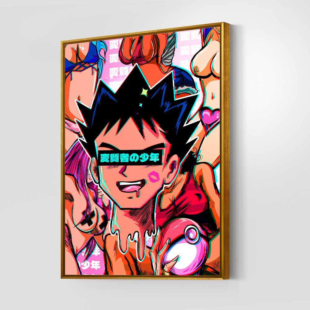 QR Pervy Boy NFT 10 Brock Edition Wall Art