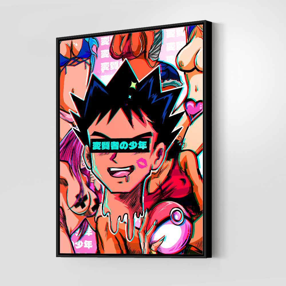 QR Pervy Boy NFT 10 Brock Edition Wall Art