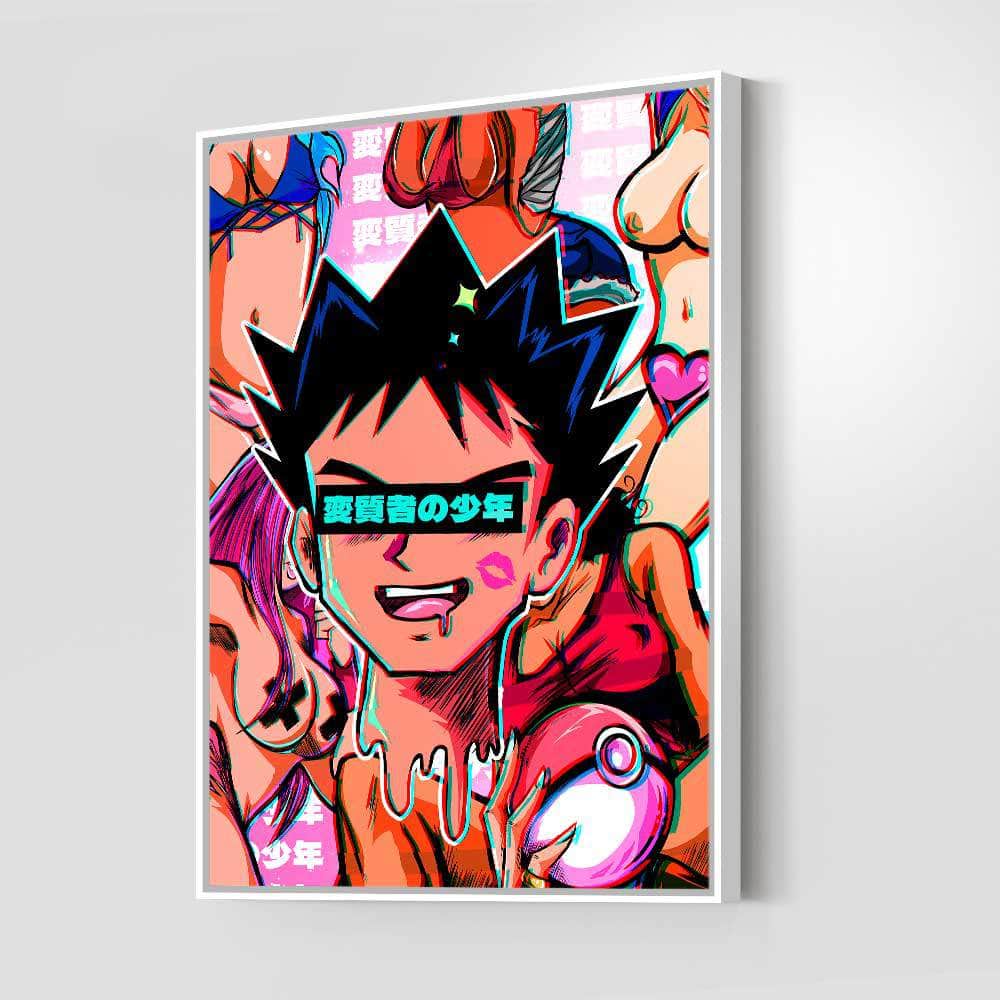 QR Pervy Boy NFT 10 Brock Edition Wall Art