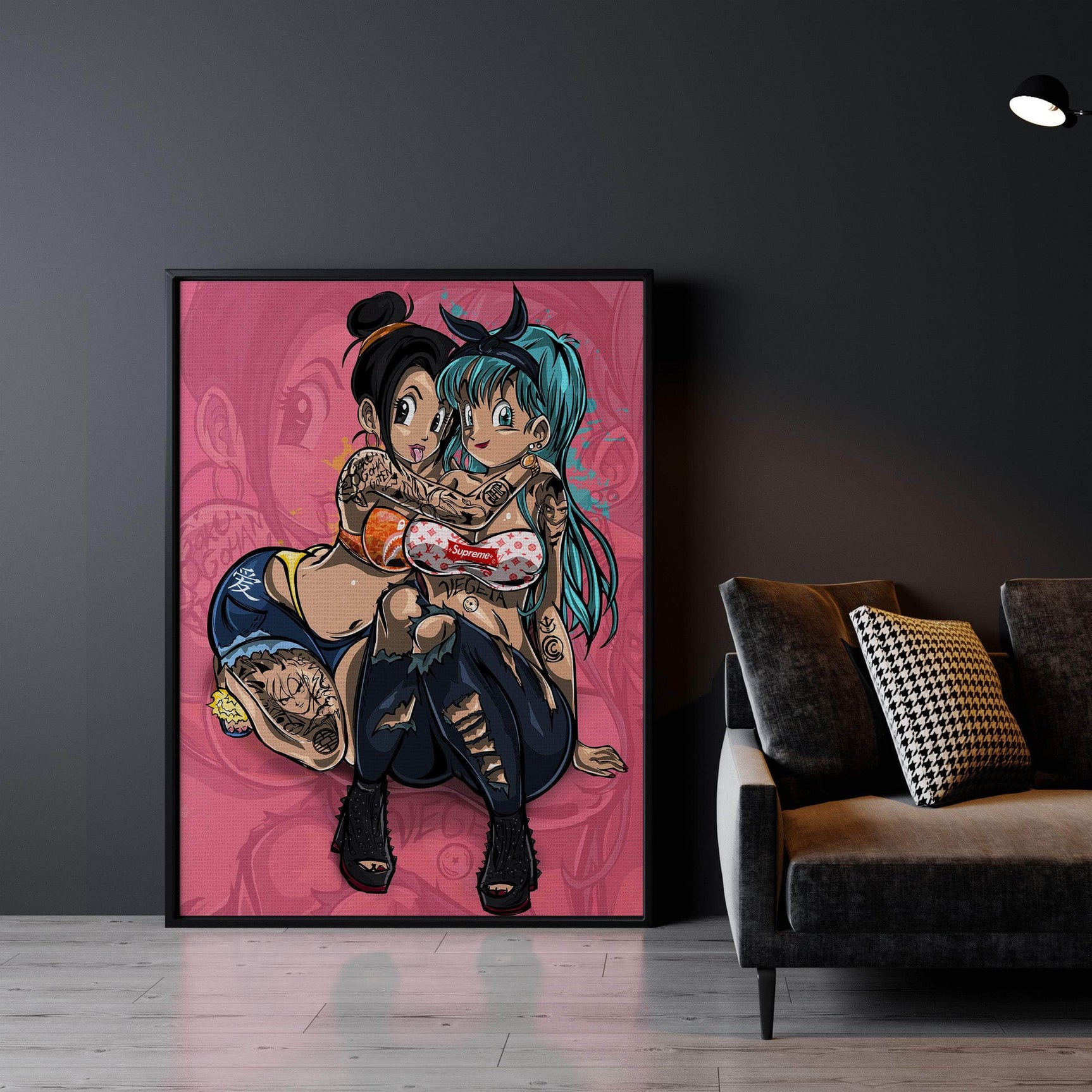 Bulma X Chichi Wall Art