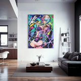 Lucy Cyber Punk Wall Art
