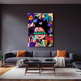 QR Pervy Boy NFT 23 Purple Balls Edition Wall Art