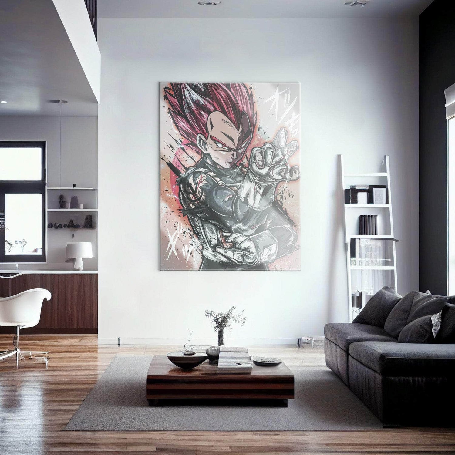 Red God Vegeta Warm Wall Art