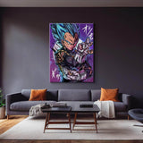Vegeta SS God Blue Wall Art