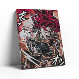 Red God Goku Warm Wall Art