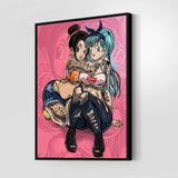 Bulma X Chichi Wall Art